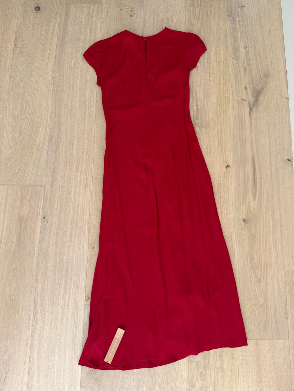 Reformation Crimson Red Maxi Dress with Front Button Detail - Picture 3 of 3